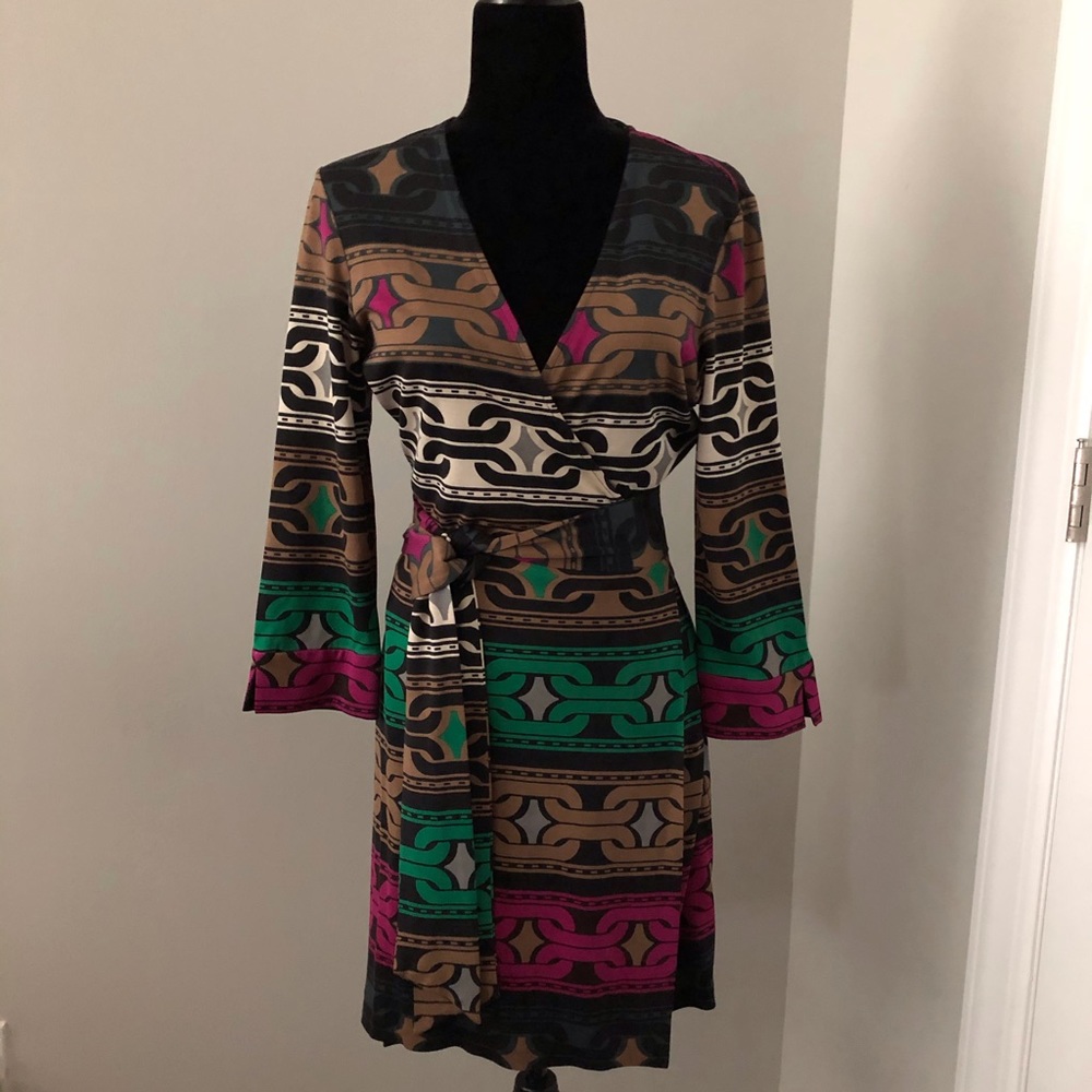 Diane von Furstenberg mini Julien silk wrap dress